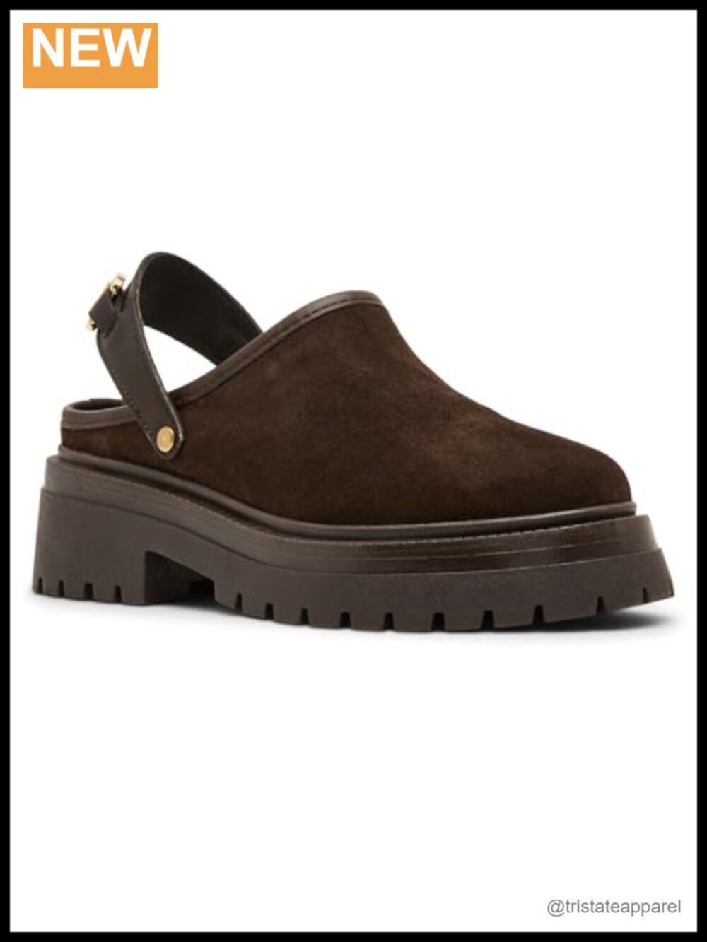 Steve Madden Erba Suede Clog Block Heel Slingback Platform - Picture 1 of 6
